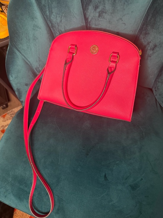 Anne Klein Handbags - Anne Klein Pink Dome Satchel Handbag with Crossbody Strap 💖 So pretty!